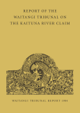 Front cover of the Report of the Waitangi Tribunal on the Kaituna River Claim