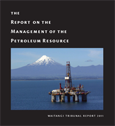 Front cover of the Report on the Management of the Petroleum Resource