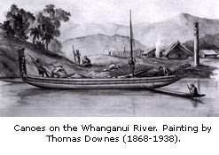 Canoes on the Whanganui