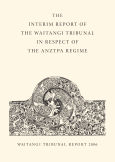 Front cover of the Interim Report of the Waitangi Tribunal in Respect of the ANZTPA Regime