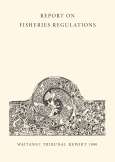 Front cover of the Report on Fisheries Regulations