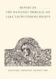 Front cover of the Report of the Waitangi Tribunal on Lake Taupo Fishing Rights